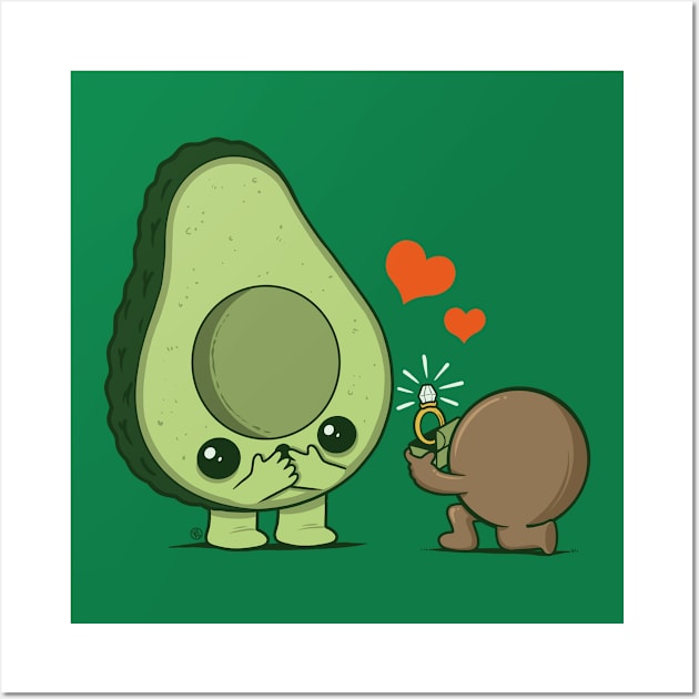 AVOCADO MARRIED Wall Art by FernandoSala